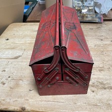 Vintage Red Metal Cantilever
