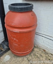 Open Top Plastic 220l Water Barrel Drum Keg Barrel Storage Container