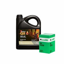 Crosland Oil Filter Engine Oil Service Kit 5 Litre 5W40 5L Triple QX TQX PD