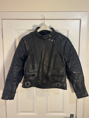 Womens black leather sportex - black,
