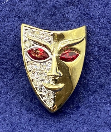 Masquerade mask brooch - masquerade,