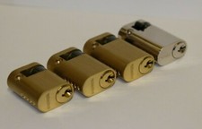 Sterling Single OVAL PROFILE CYLINDER LOCK 40mm/45mm/50mm Brass/Nickel