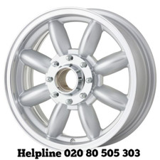 Knock off MGB 5.5x15 wheels Minilight Design Alloy Wheels x 4 (NEW)