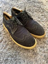 Barbour Suede Brogue Shoes Trainers - Size UK 8 - Navy