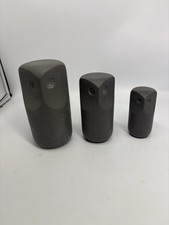 3 X IKEA TONAD GREY CEMENT OWL FIGURINE ORNAMENT TABLE DECOR