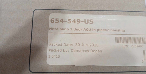 Paxton access 654 549 - access, net2