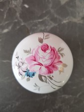 Vintage Gainsborough, Chelsea Floral 1980s Brass & Ceramic Door Knob Handle