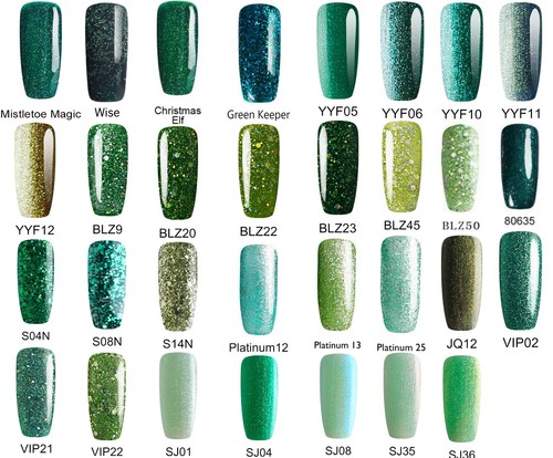 Bluesky gel nail - gel, green