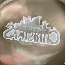 MERRY CHRISTMAS RESIN SILICONE MOULD.