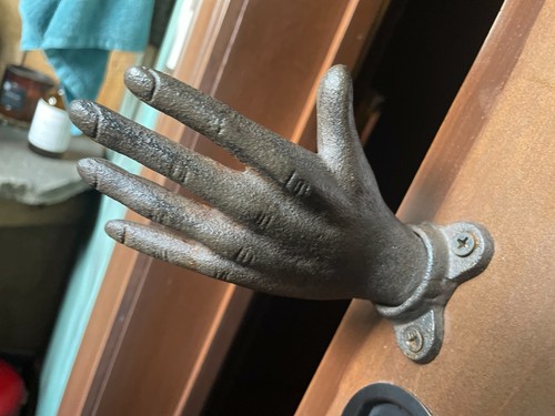 Cast iron hand unique - cast,