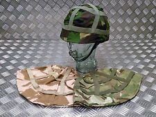 Training Helmet Military Style Army Green With a MTP DPM or Desert Camo Cover