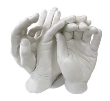 Family Hands Plaster Casting Kit. 1.1kg  Alginate,& 4kg of High Grade Plaster. 