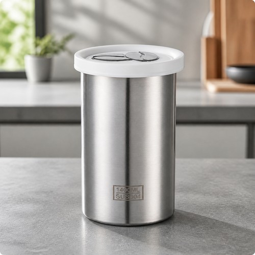 Coffee canister with - with, valve