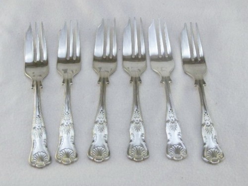 Vintage silver plated - 6, cake