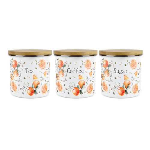 Tea coffee sugar canisters - tea,,