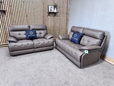 La-Z-Boy Knoxville Two 2 Seater Static Sofa's, Leather RRP £3598