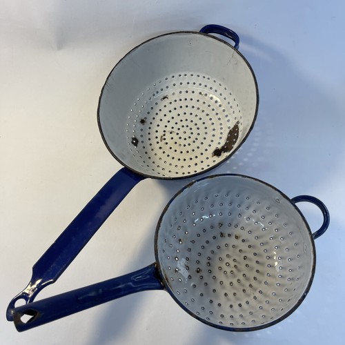 Pair vintage french blue - pair,