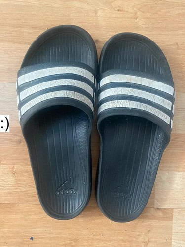 Adidas black and - , white