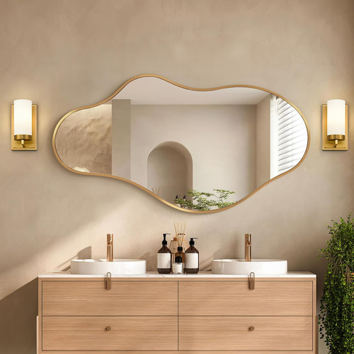 Gold abstract asymmetrical - gold,