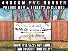 Wedding PVC BANNER SIGN Indoor
