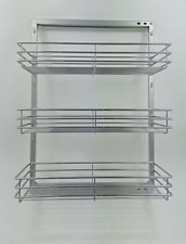 300mm Base Pull Out Kitchen Storage 3 Baskets  Soft Closing Door Mounted kbu300c