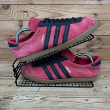 Adidas Trainers Mens UK 9 London City Series Red Black Originals Casuals Shoes