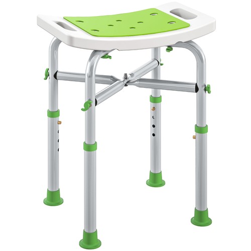 Homcom adjustable shower stool - shower,