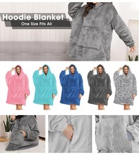 Oversized Hoodies Snuggy Hooded Blanket Super Plush Fleece Wearable Large HOodie