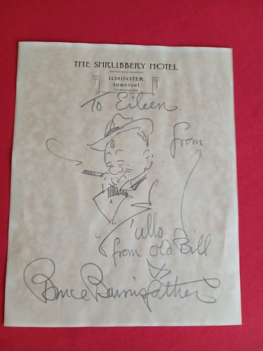 Bruce bairnsfather signed old - bruce, `old