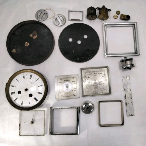 Vintage barometer clock - vintage,