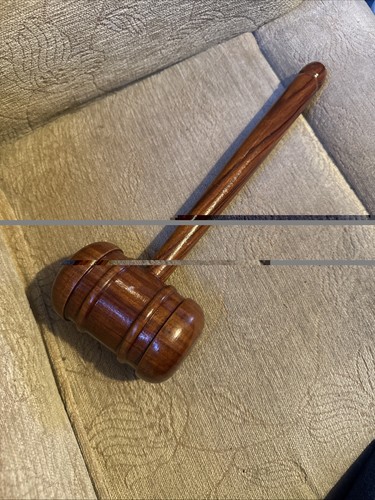 Large wooden gavel auctioneer - wooden,