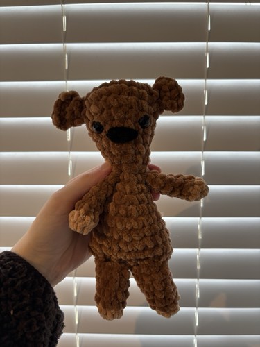 Handmade crochet bean teddy - crochet, mr