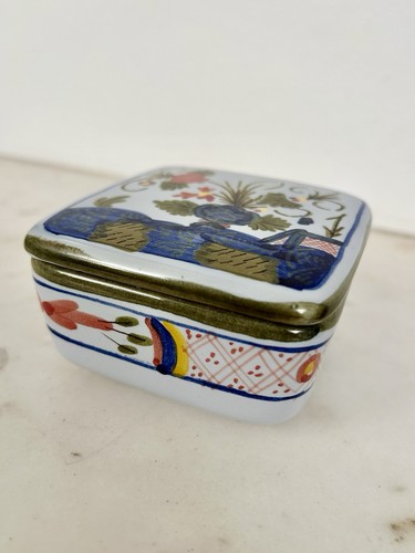 Vintage faenza ceramic trinket - vintage,