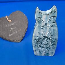 CARN POTTERY Flat Cat Ornament