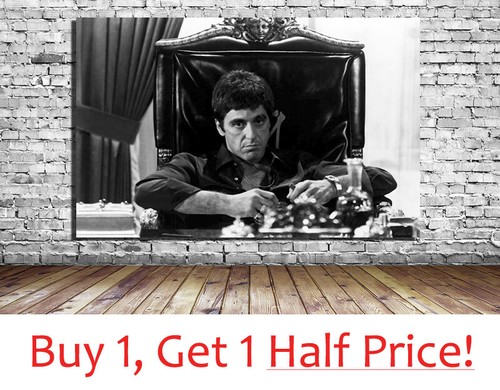 Scarface canvas movie art - scarface,