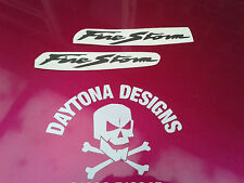 VTR FIRESTORM GRAPHITE SEAT NOSE TOP FAIRING CUSTOM GRAPHICS DECALS STICKERS