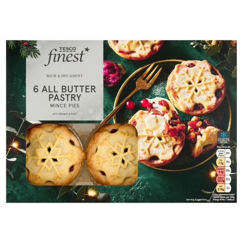 Tesco finest mince pies - mince, 6