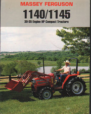 Massey Ferguson 1140 and 1145, 30-35hp Compact Tractors Brochure Leaflet