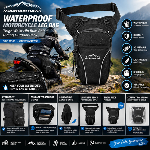 Waterproof motorcycle leg - waterproof,