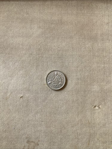 1936 silver threepence george - silver,