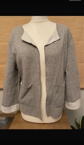 Grey fleece feel open - tu, front