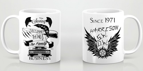 Personalised supernatural mug - supernatural,