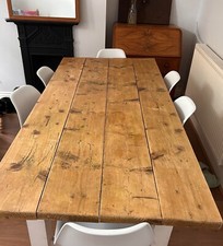 Dining Table + 6 White Chairs