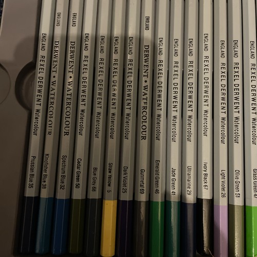 Derwent watercolour pencils