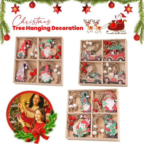 12pcs wooden christmas - 12pcs,