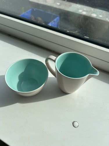Poole twintone milk jug and - twintone,