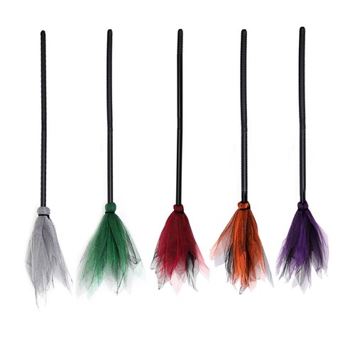 1pcs halloween witch broom - witch,