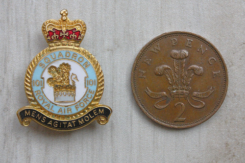 Raf 101 squadron - a, gilt