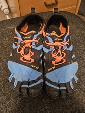 Vibram Fivefingers (EU45) Barefoot Shoes V-Trail 2.0 - Blue and orange - UK9.5