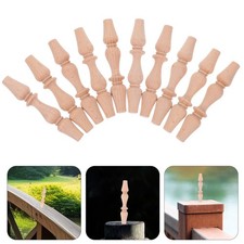 10 Pcs Banister Spindles Wood